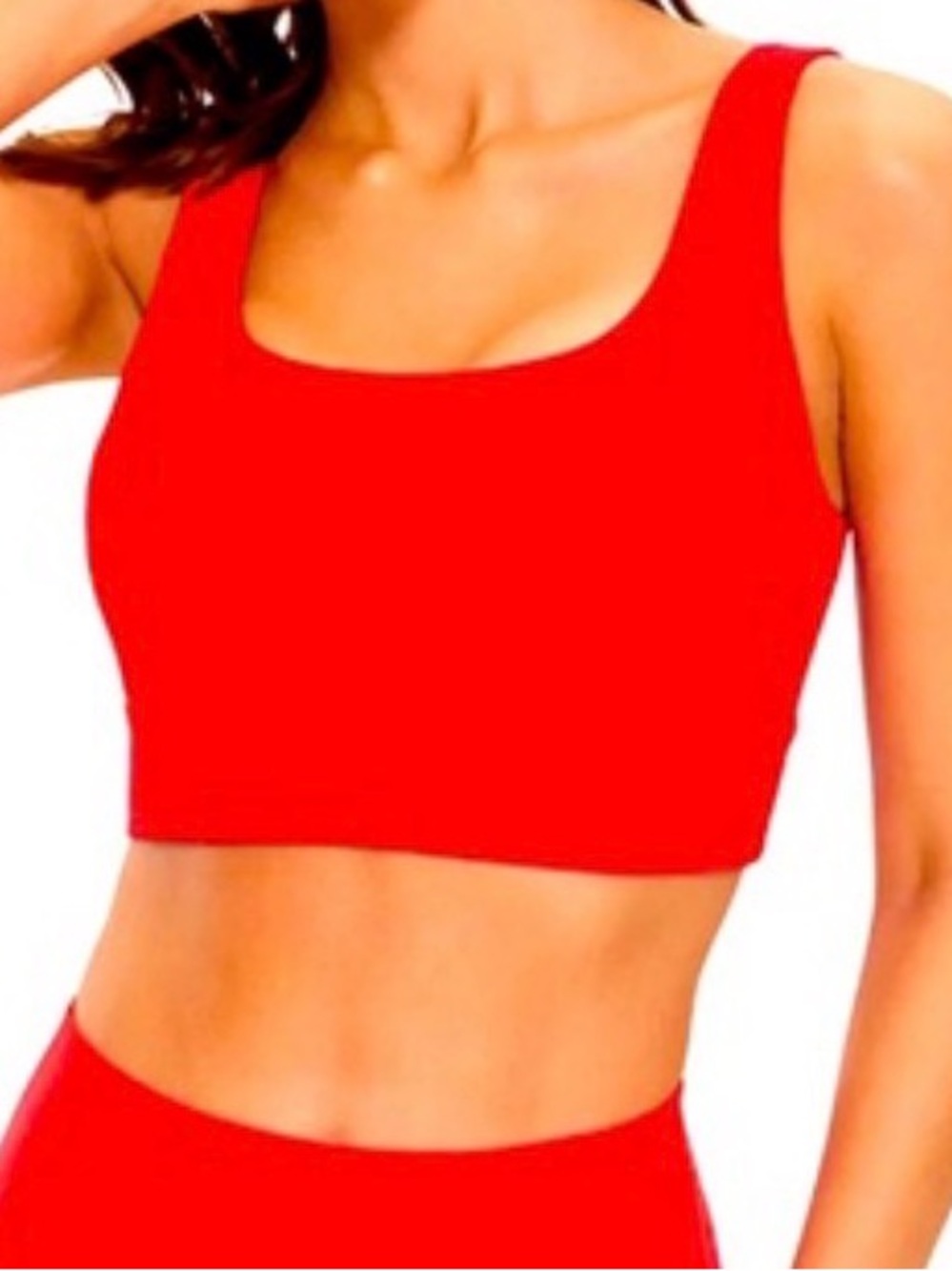 All in motion Pink Scoop Neck Crop Bralette - Women M workout yoga everyday NWT